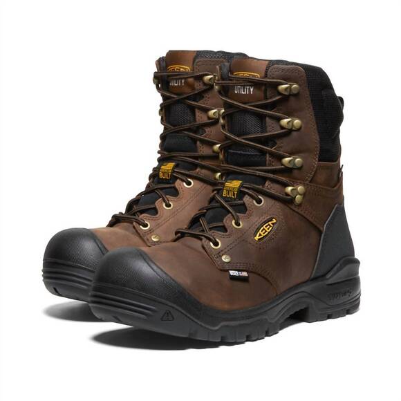 NEW KEEN men\'s utility wp soft toe work boot in dark earth